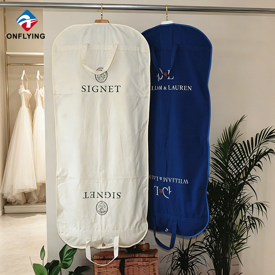 Luxury Premium Reusable Custom Wedding Dress Cotton Bag Set with Eyelet Supplier China