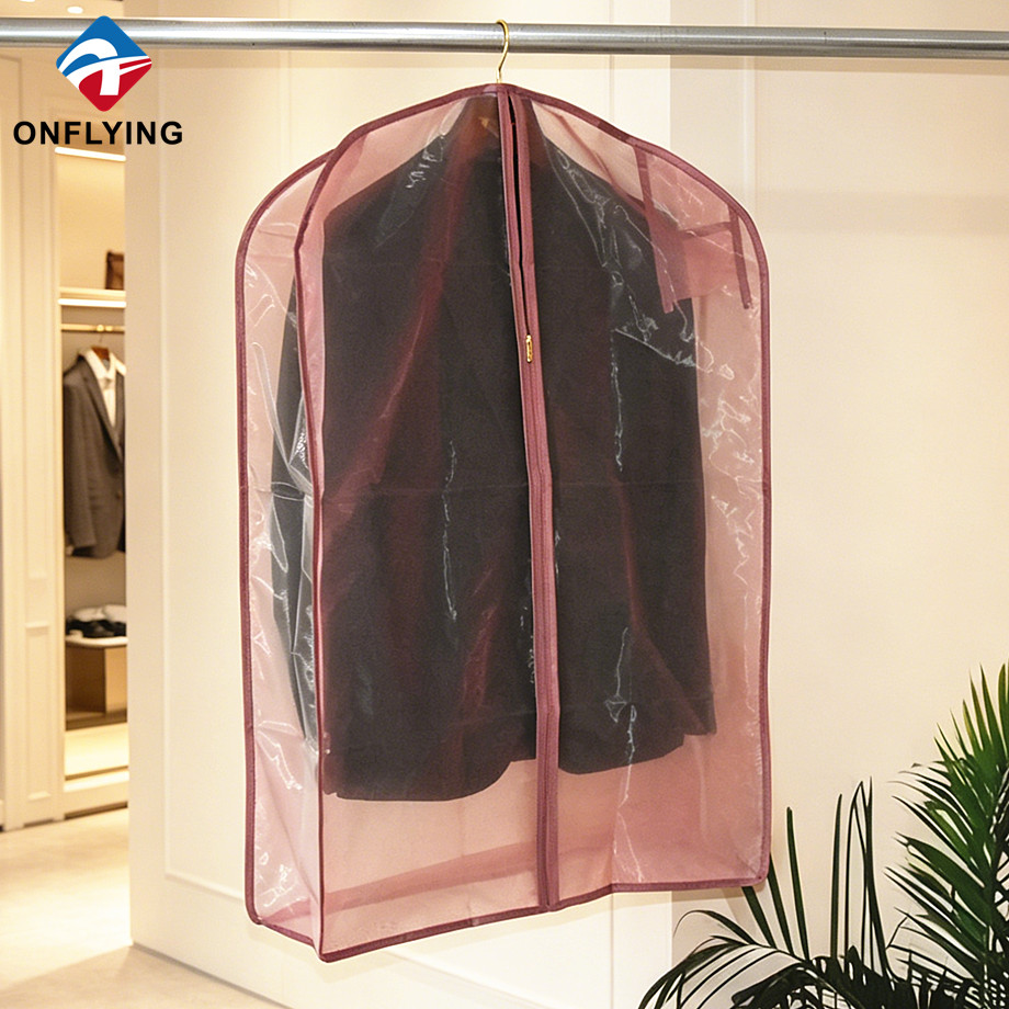Sac à vêtements en organza pour hommes en tissu de haute qualité respectueux de l'environnement avec usine de gousset en Chine