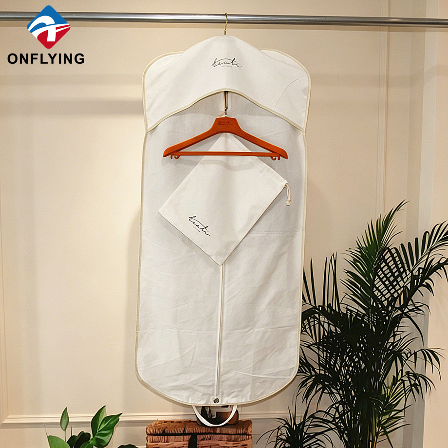 Portable Large Capacity Carry-on Men's Garment Cotton Dust Bag for Suit Supplier China - COPY - taawcv