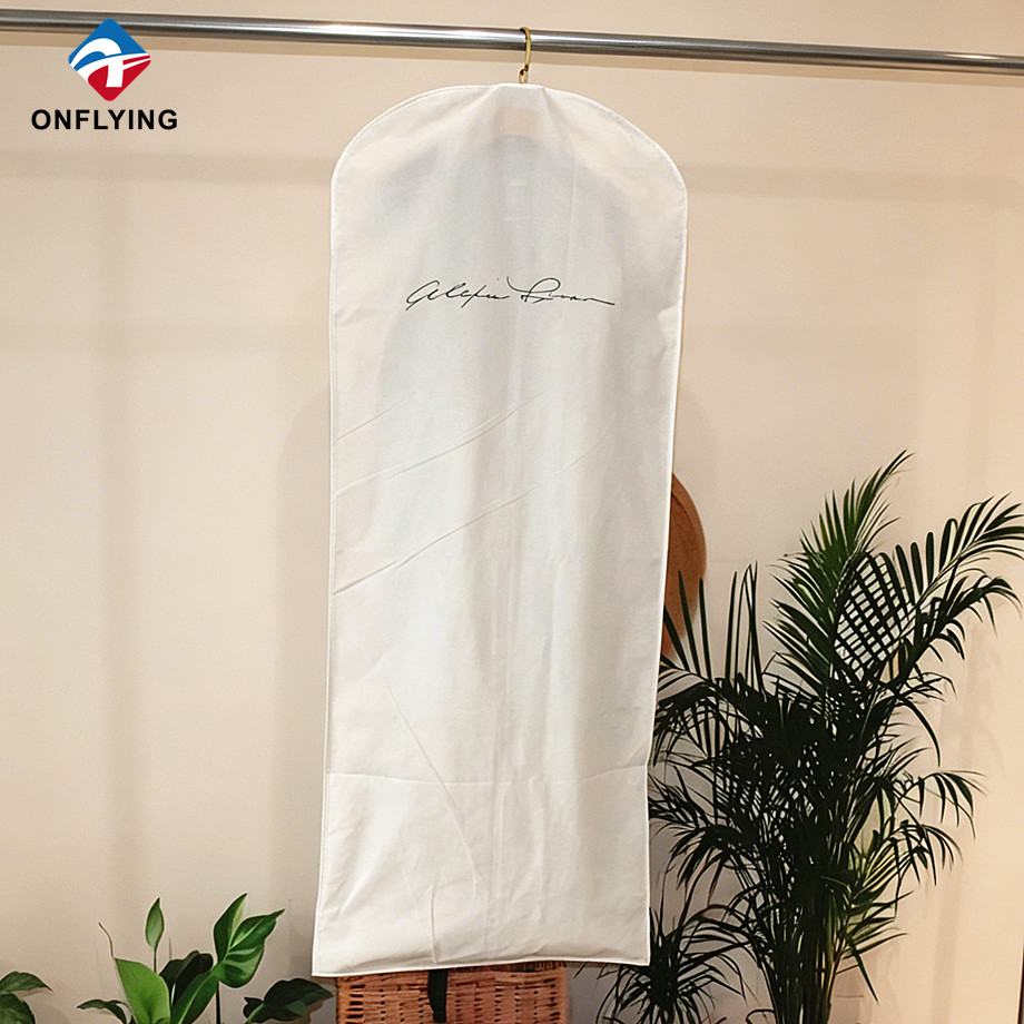 Hot-selling Elegant Bridal Shop Custom logo Natural Garment Dress Cotton Cover Supplier China