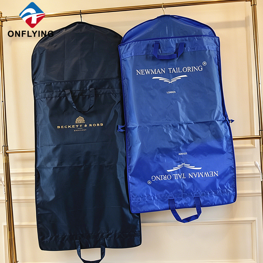 Ensemble de sacs pliables anti-poussière portables, vêtements imperméables, costume de magasin, ensemble de sacs pliables en polyester, usine Chine