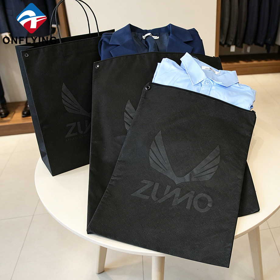 Fábrica de bolsas de almacenamiento de trajes protectores con cremallera espesada antiarrugas no tejida laminada China