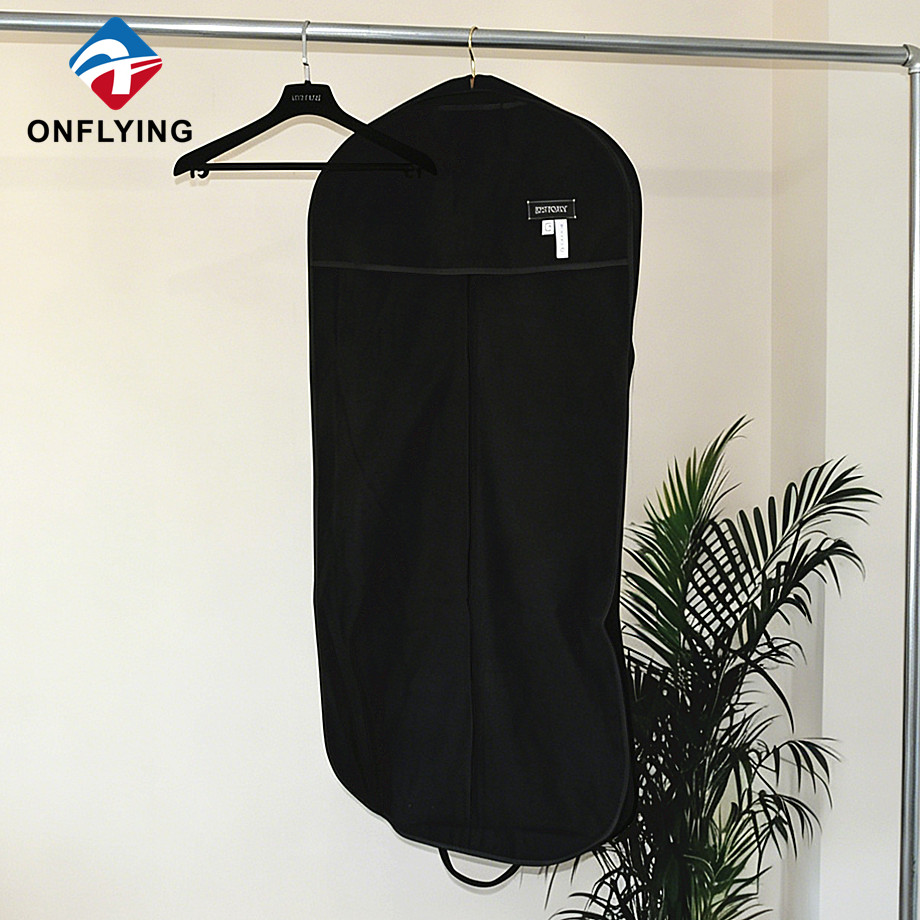 Luxury Strong Handles Premium Fabric Gusset Cotton Garment Dust Bag with Dust Cover Supplier China