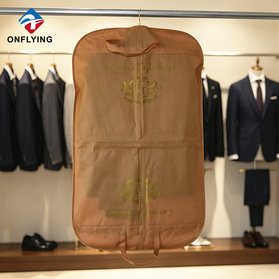 High-end Fabric Store Custom Protective Clothes Non Woven Suit Dust Garment Bag Supplier China