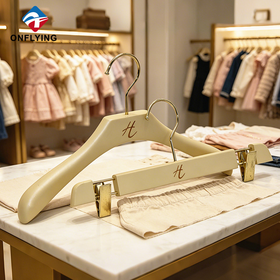 Hand-polished Baby Clothes Shop Smooth Space Saving Wooden Baby Kid Garment Hanger Supplier China - COPY - guuqhc