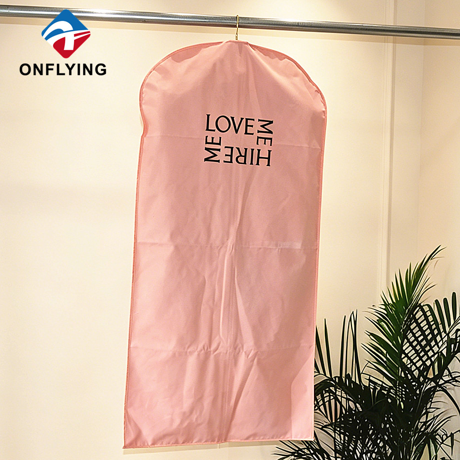 Pacote de terno de tecido premium de luxo logotipo personalizado terno de algodão saco rosa fabricante China