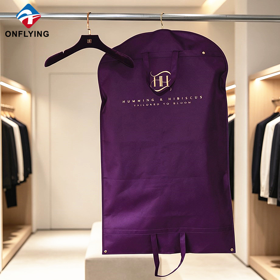 Wholesale Sturdy Zipper Design Customized Sizes Green Non Woven Dust Suit Bag supplier China - COPY - ovsp9u