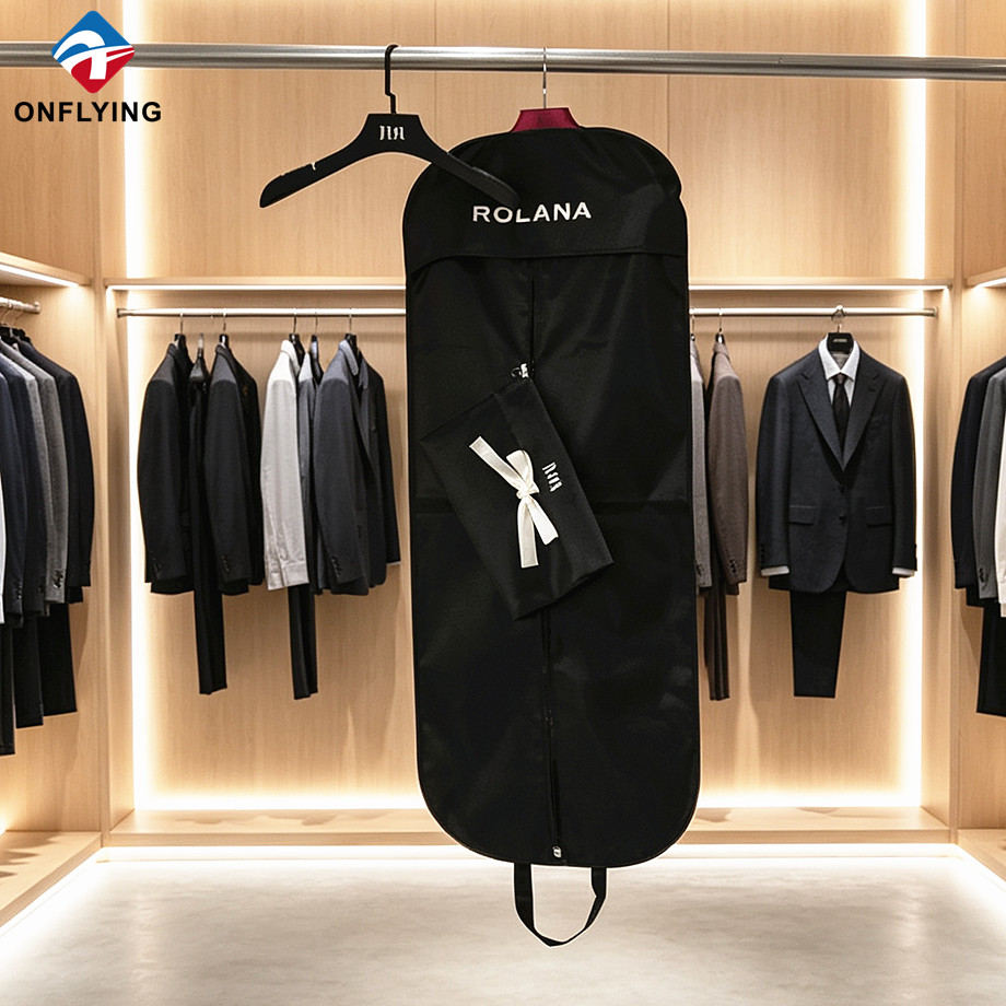 High Quality Gown Waterproof Custom Dust Garment Polyester Bag with Dust Cover Supplier China
