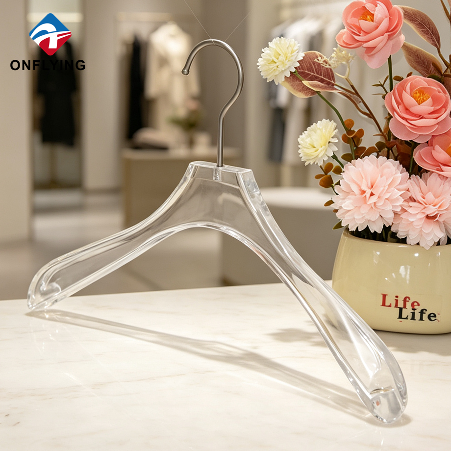 Durable Wear-resistant Smooth Glossy Surface Sturdy Transparency Acrylic Hanger Manufacturer China - COPY - 4u4br8