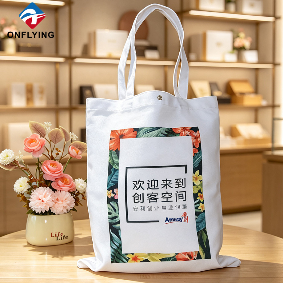 Custom logo Durable High Quality Handbag Shopping Tote Canvas Bag Store Display Factory China