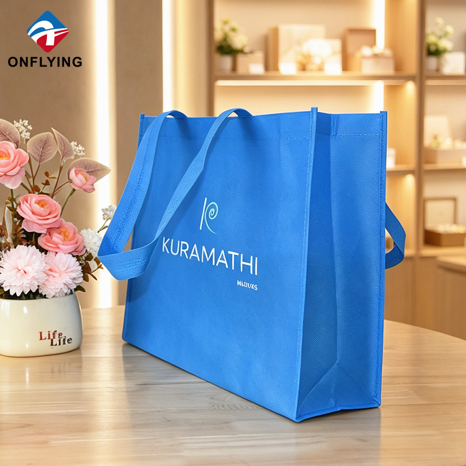 Exquisito supermercado portátil almacenamiento reutilizable personalizado bolso de compras no tejido proveedor China