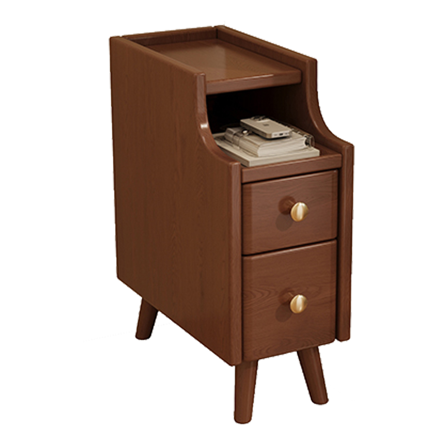 Wholesale solid wood bedside table, bedroom bedside storage cabinet