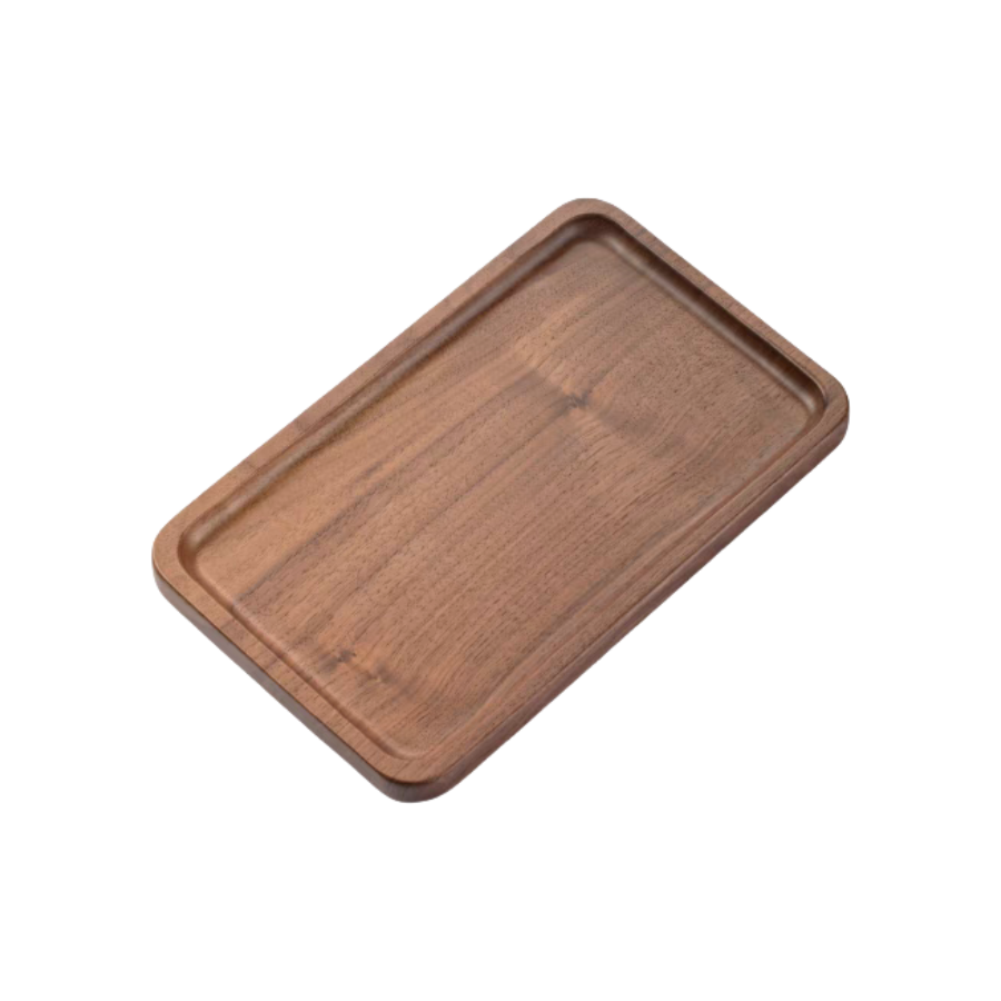Wholesale Wood Solid Walnut Wood Tray, Wooden Serving Plates, Solid Wood Small Rectangle Platter