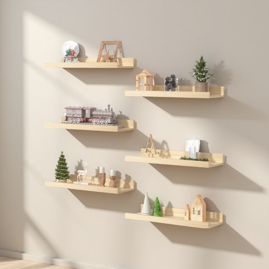 Wholesale Floating Shelves, Wall Shelves for Decor, Wall Mounted Wood Shelf, Picture Ledge Shelf