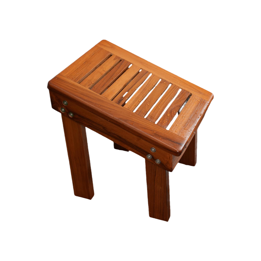 Wholesale Wood Shower Foot Stool, Sturdy Shower Foot Rest, Wooden Shower Foot Step for Bathroom
