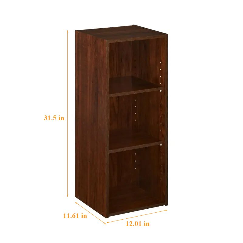 Cabinet de rangement en bois en gros, organisateur à 3 étagères