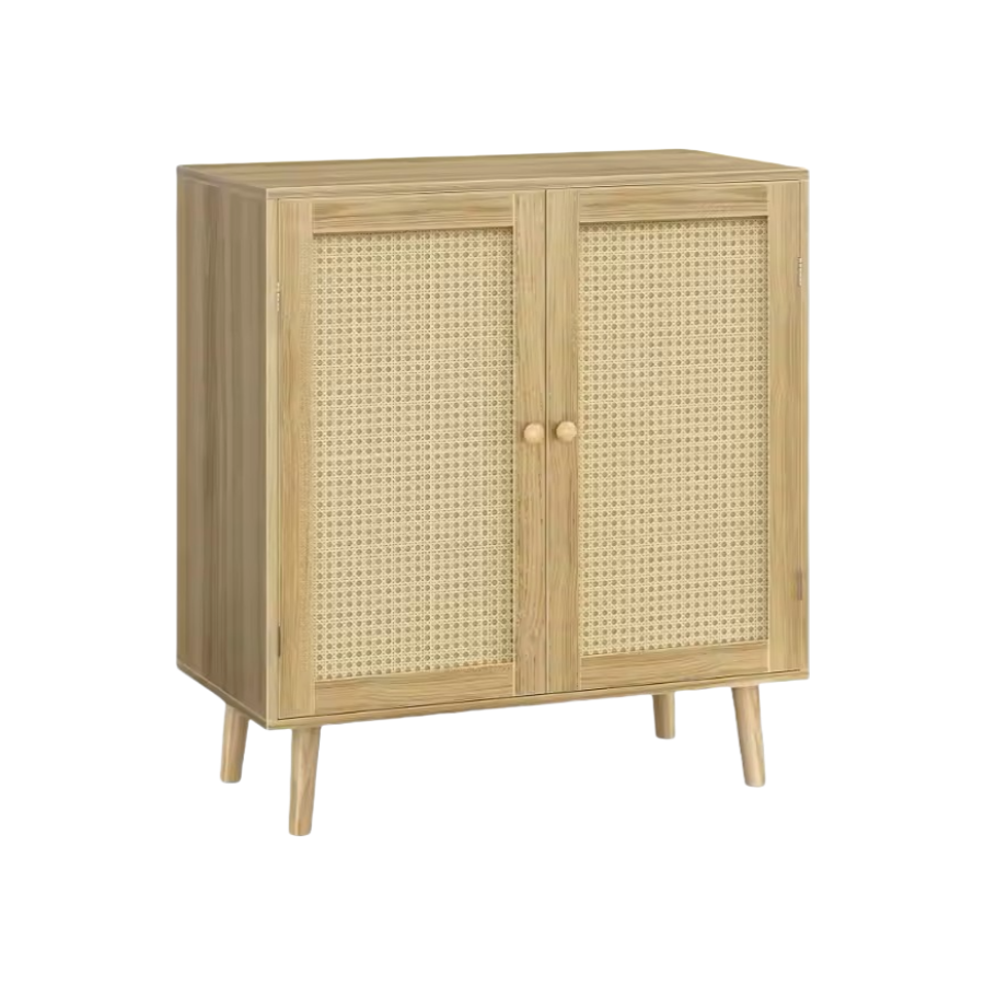 Wholesale Storage Cabinet, Sideboard Buffet Cabinets with Storage, Storage Cabinet with Rattan Decor Doors