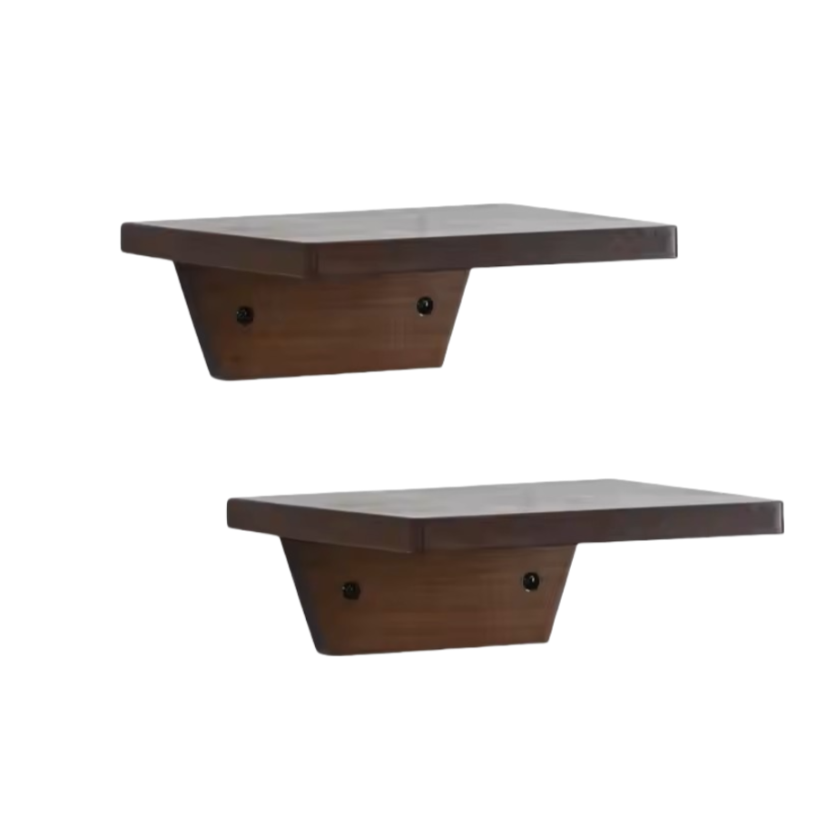 Wholesale Rustic Small Floating Shelves, Easy - Install Solid Wood Wall Shelf for Space Saving
