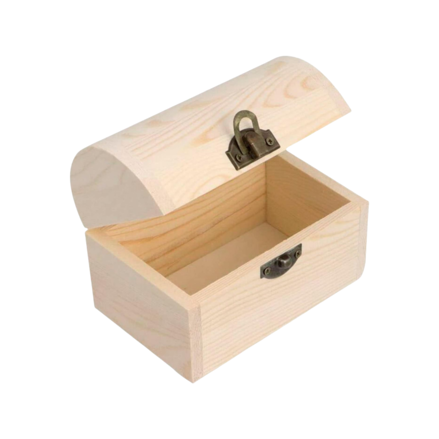 Wholesale Plain Unfinished Wood Box for DIY, Unpainted Wooden Jewelry Box