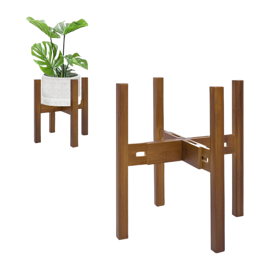 Wholesale Bamboo Adjustable Plant Stand, Stable Flower Pot Holder for Living Room