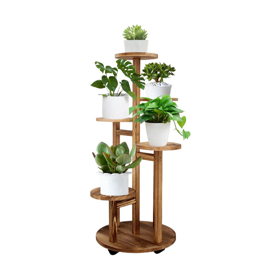 Wholesale Multi-tier Wooden Plant Stand, Flower Pots Display Rack for Living Room
