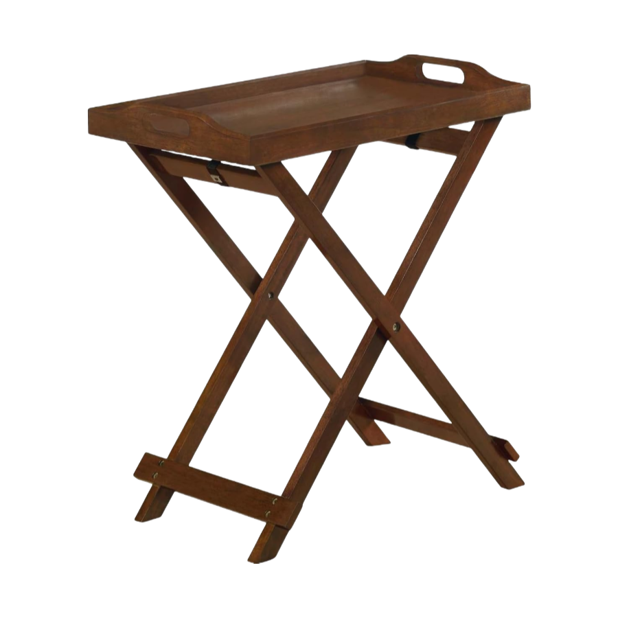 Wholesale Wooden Folding Tray Table, Modern End Table for Living Room, Bedroom