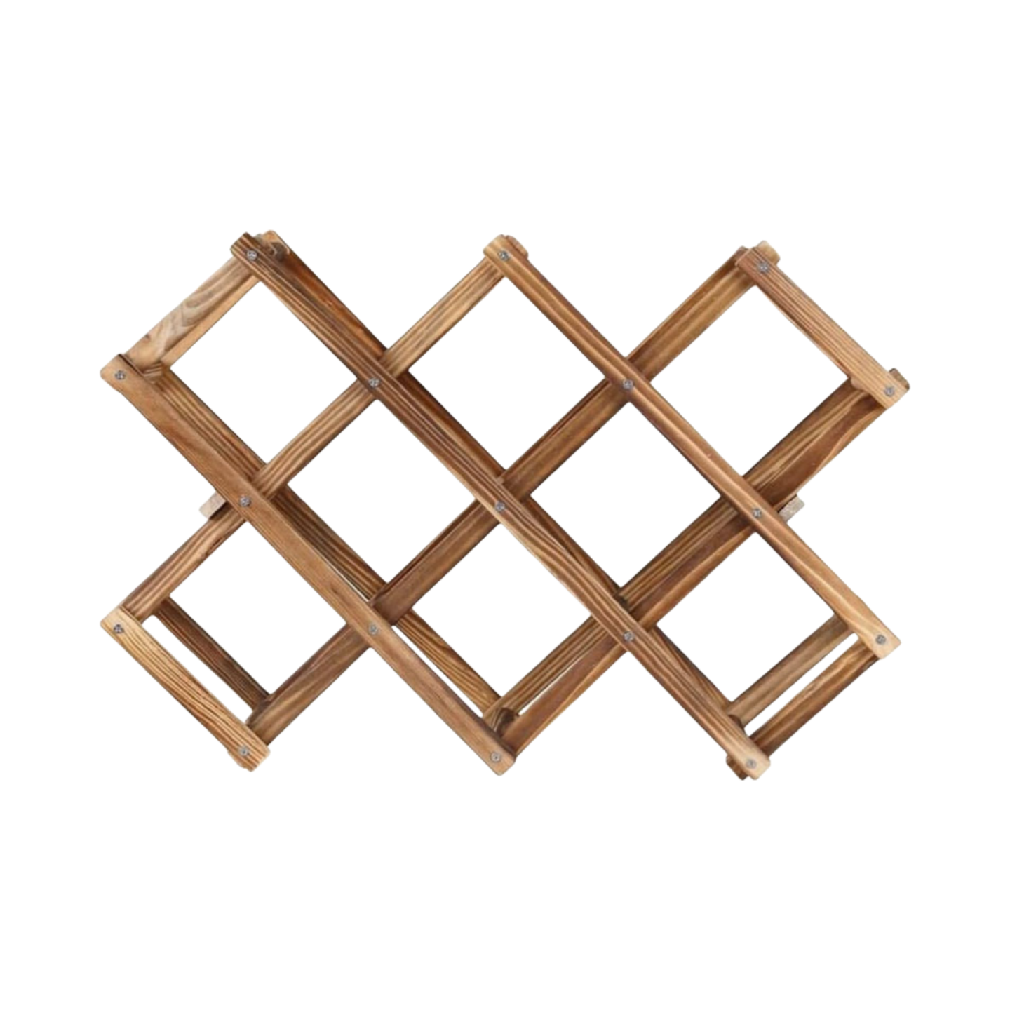 Wholesale Foldable Wooden Wine Rack Organizer Countertop Wine Storage Racks