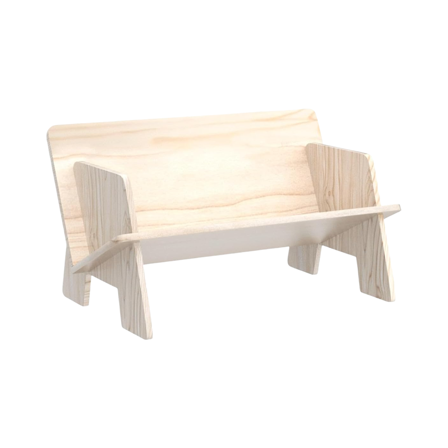 Wholesale Small Wooden Book Rack Desktop Storage Display Organizer Solid Pine Bookshelf