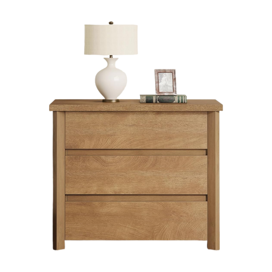 Wholesale Wooden Nightstands with Drawers Bedside Table with Storage for Bedroom