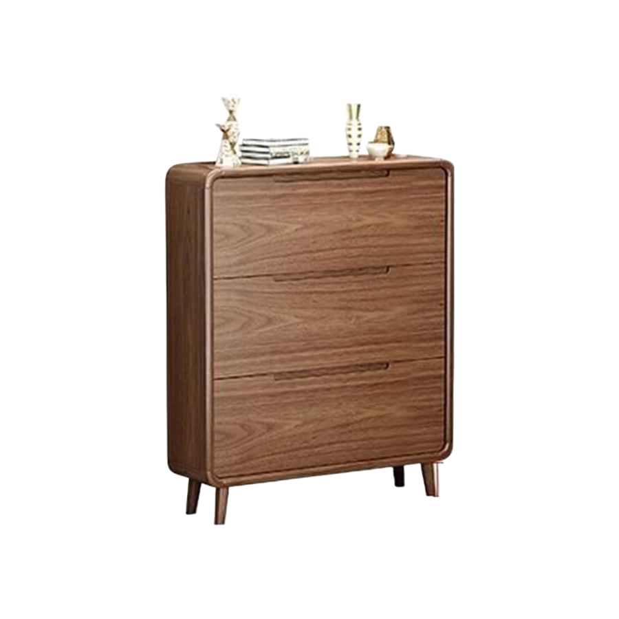 Wholesale Freestanding Slim Shoe Storage Cabinet for Entryway with 3 Flip Drawers