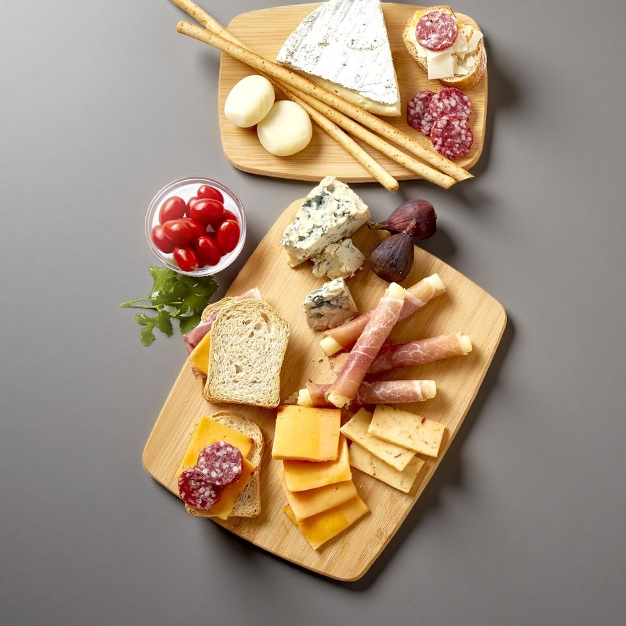 Bandes à découper en gros de 4 pièces tailles assorties de tailles de service pour les viandes de fromage pain