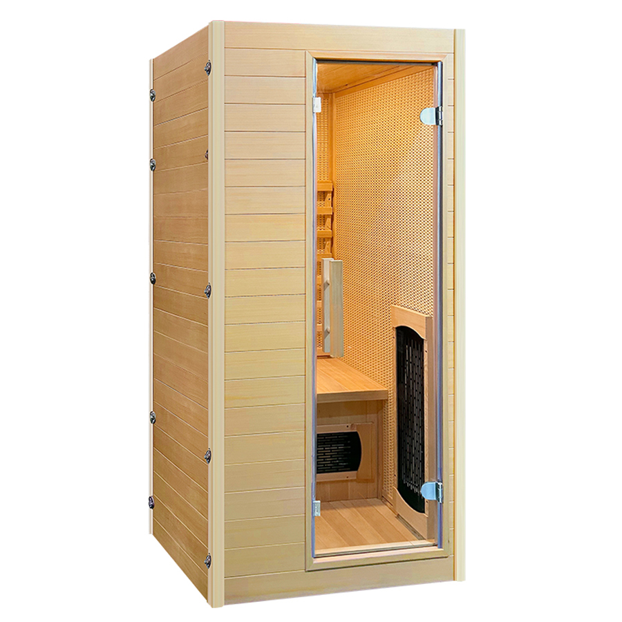 Custom Natural Hemlock Indoor Personal Far Infrared Sauna Room