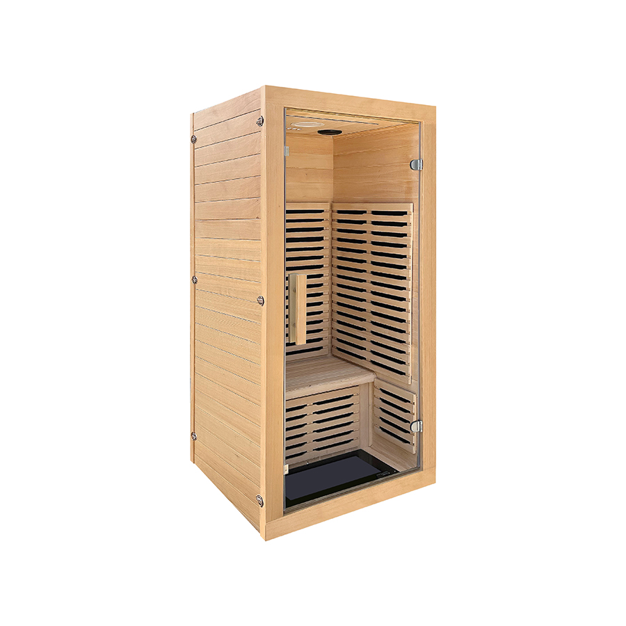 Wholesale Indoor Wooden Graphene Heating Sauna Room Single Person