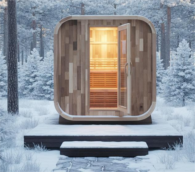 Luxury Curved Glass Corner Sauna Room 2 Person Infrared Corner Sauna Wooden Home Sauna Cabin - COPY - 8somau