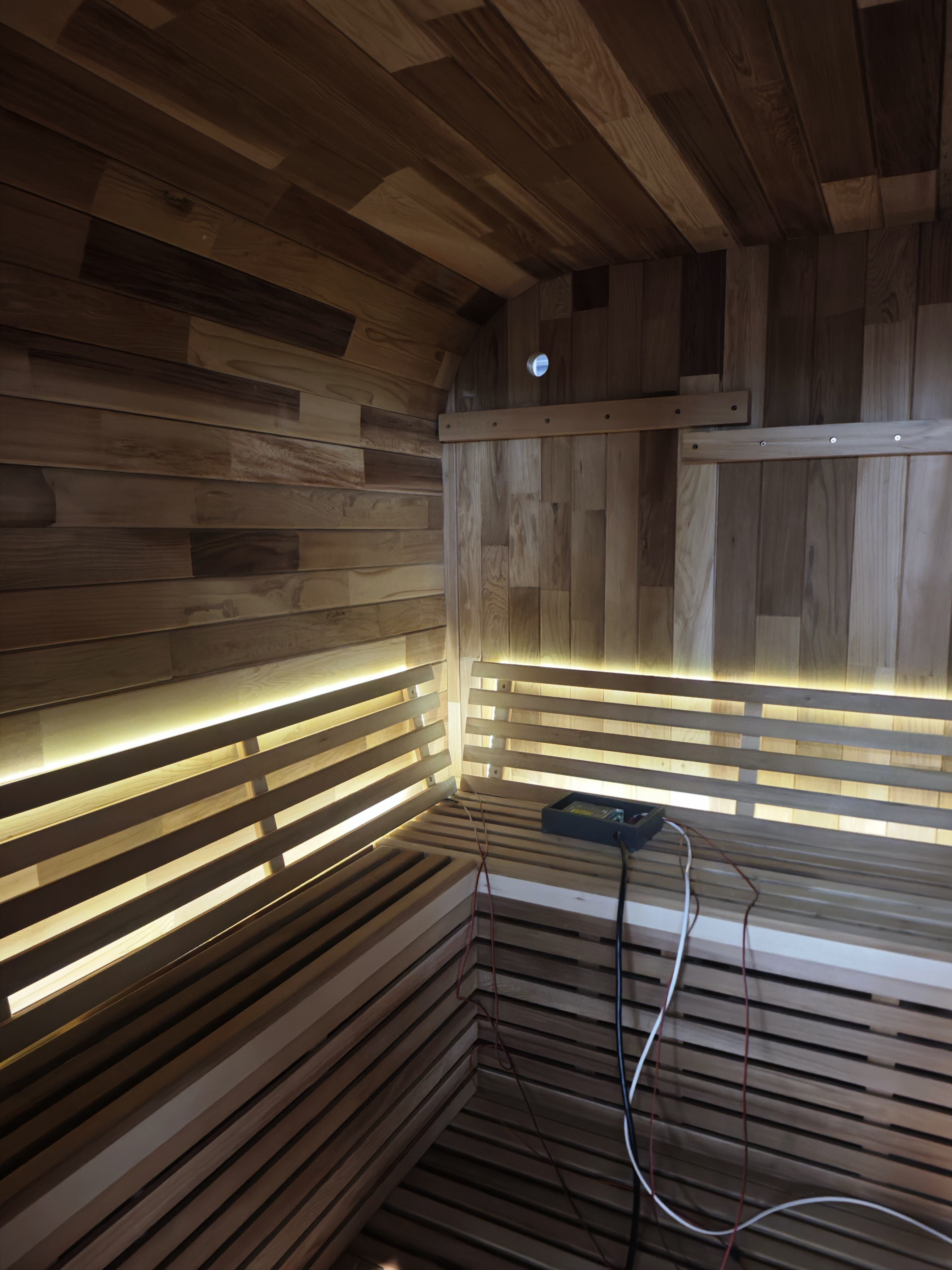 Luxury Curved Glass Corner Sauna Room 2 Person Infrared Corner Sauna Wooden Home Sauna Cabin - COPY - 8somau
