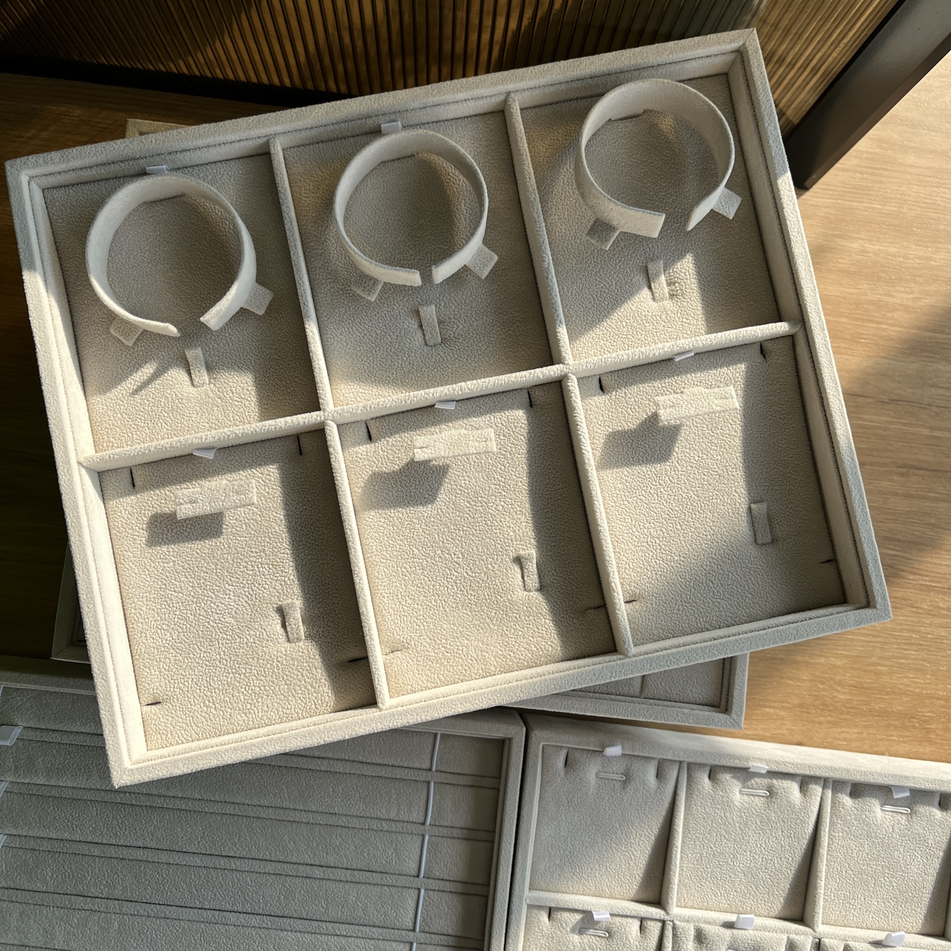 다기능 나무 디스플레이 트레이 보석상 카운터 서빙 bestpoke