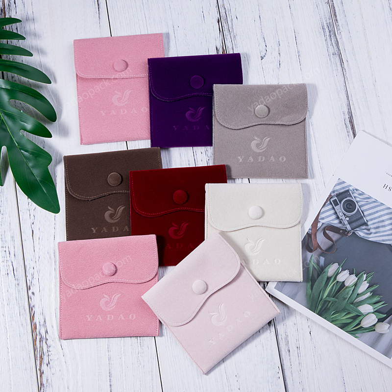 Jewelry online small business packaging microfiber drawstring pouch bag hot sale in stock