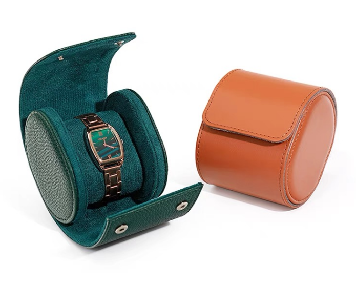 PU 가죽 시계 상자 제조 업체 보석 포장 시계 상자 전체 가죽 롤 상자 사용자 정의 색상