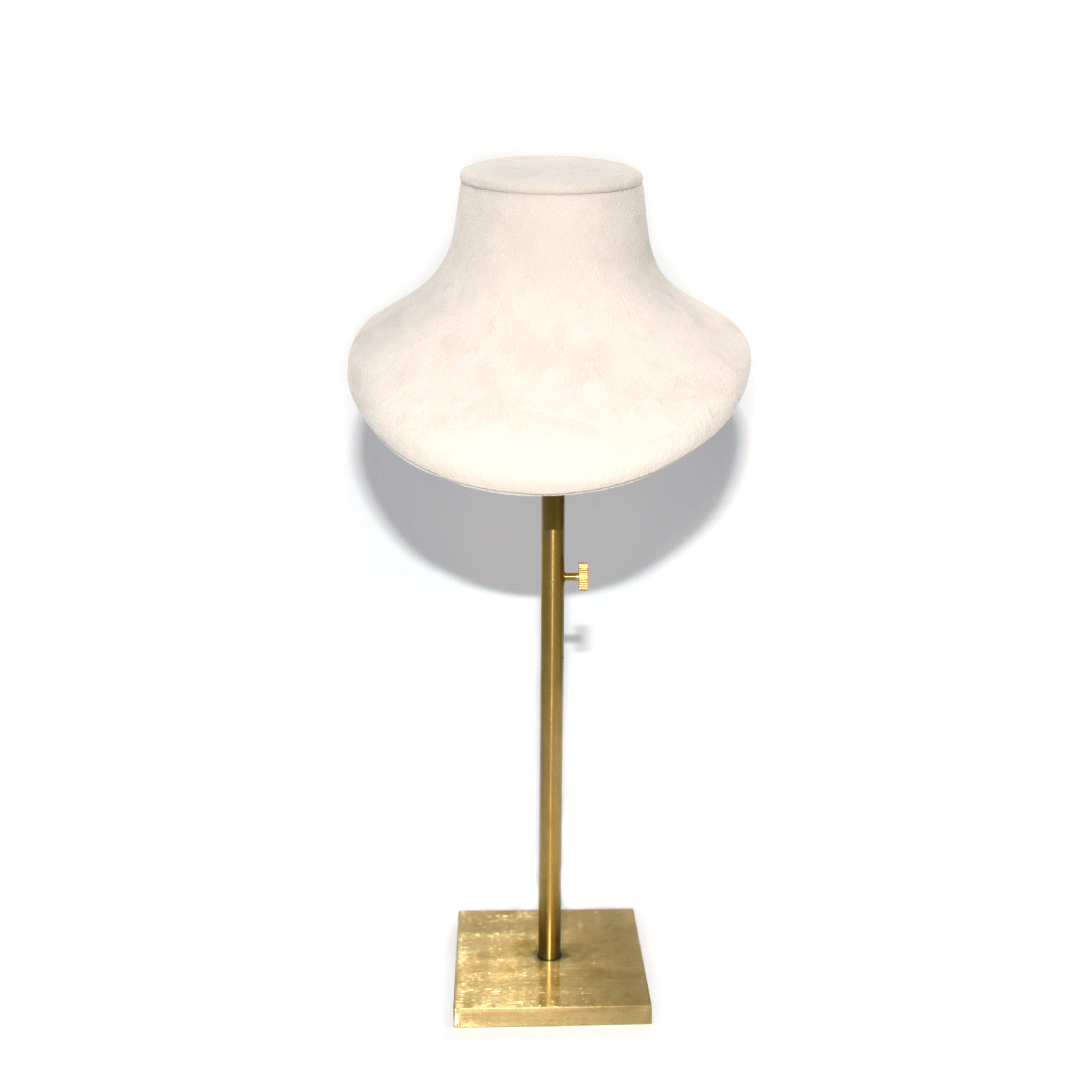 High-End anpassade smyckendisplay sammetsöverdrag metall harts justerbar byst