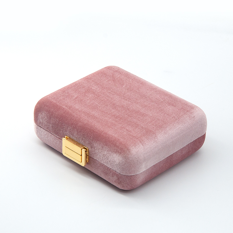 Mga bagong dating na kulay pink na batang babae na regalo accessory packaging wooden case box