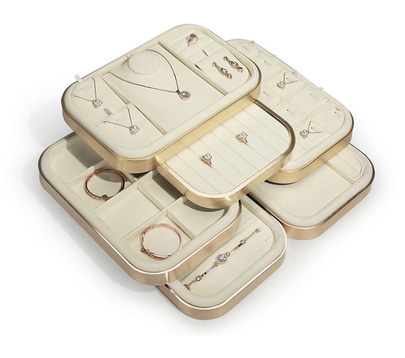 حلقة مجوهرات معدنية وأقراط صينية متعددة الوظائف مصنوعة من الألياف الدقيقة المزود الصيني