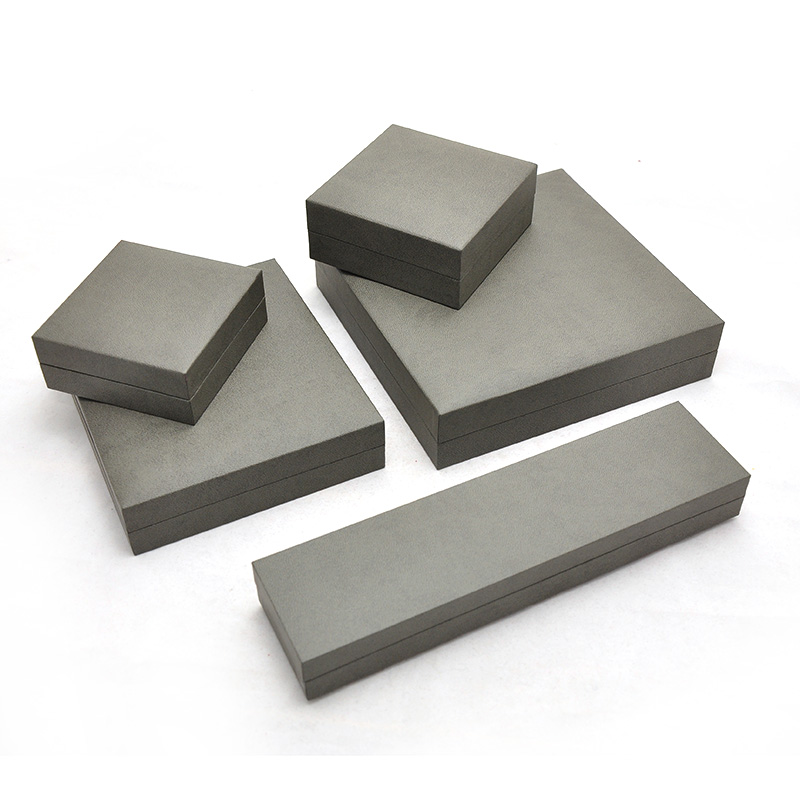 تغليف المجوهرات الفاخرة بالجملة صندوق مجوهرات رمادي مجموعة صندوق قلادة ملون مخصص