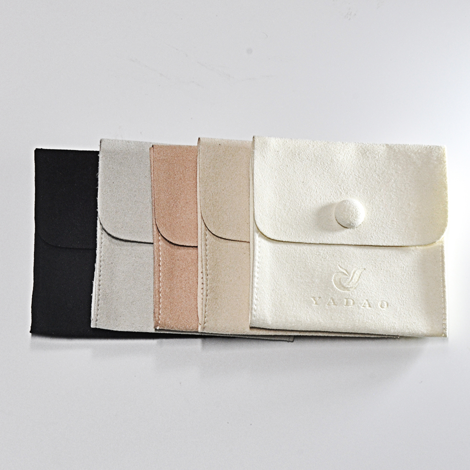 کیسه جواهرات اسنپ سفارشی با لوگوی برجسته بسته بندی هدایایی کیف مخملی