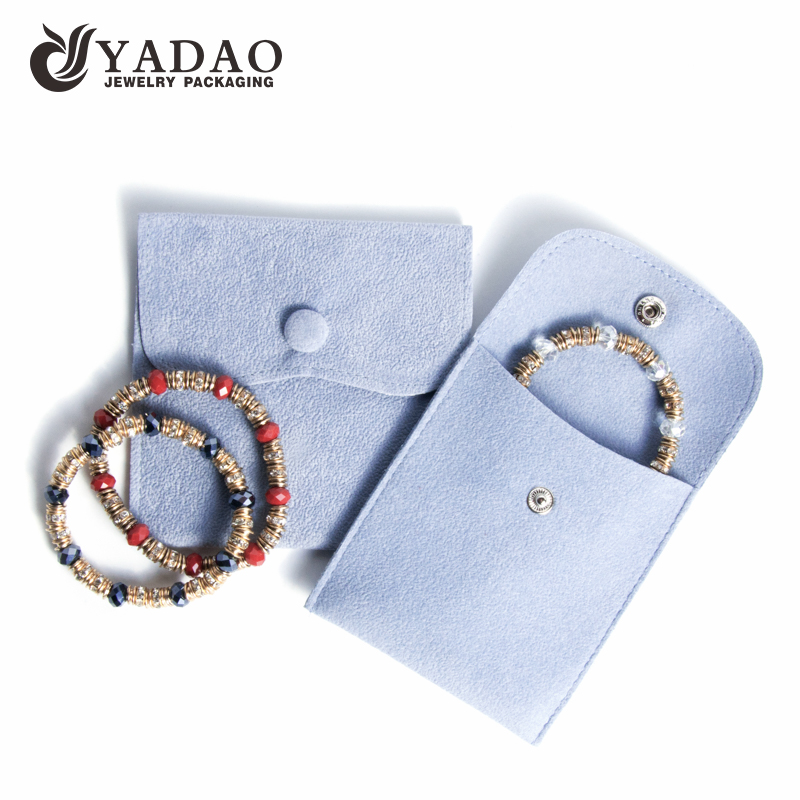 보석 선물 포장을 위한 무료 맞춤형 로고 색상이 있는 맞춤형 벨벳 파우치 보석 포장 파우치