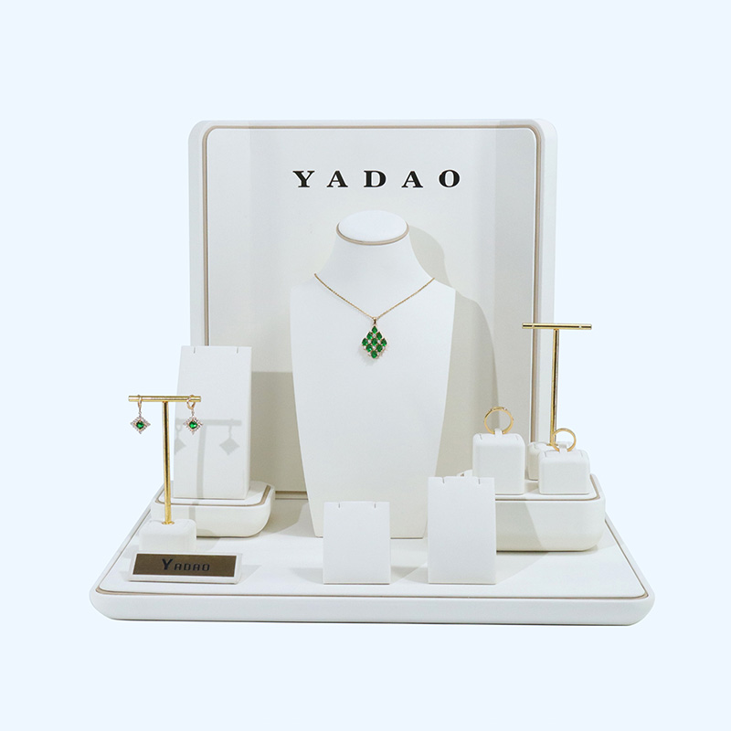 ست جواهرات با کیفیت بالا گوشواره حلقه ای گردنبند نیم تنه با فلز