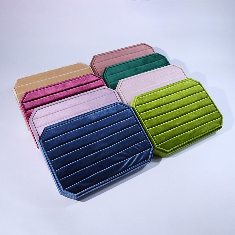 Jewelry Display Tary Velvet Ring Tray Octagonal Tray Custom Color Size Logo