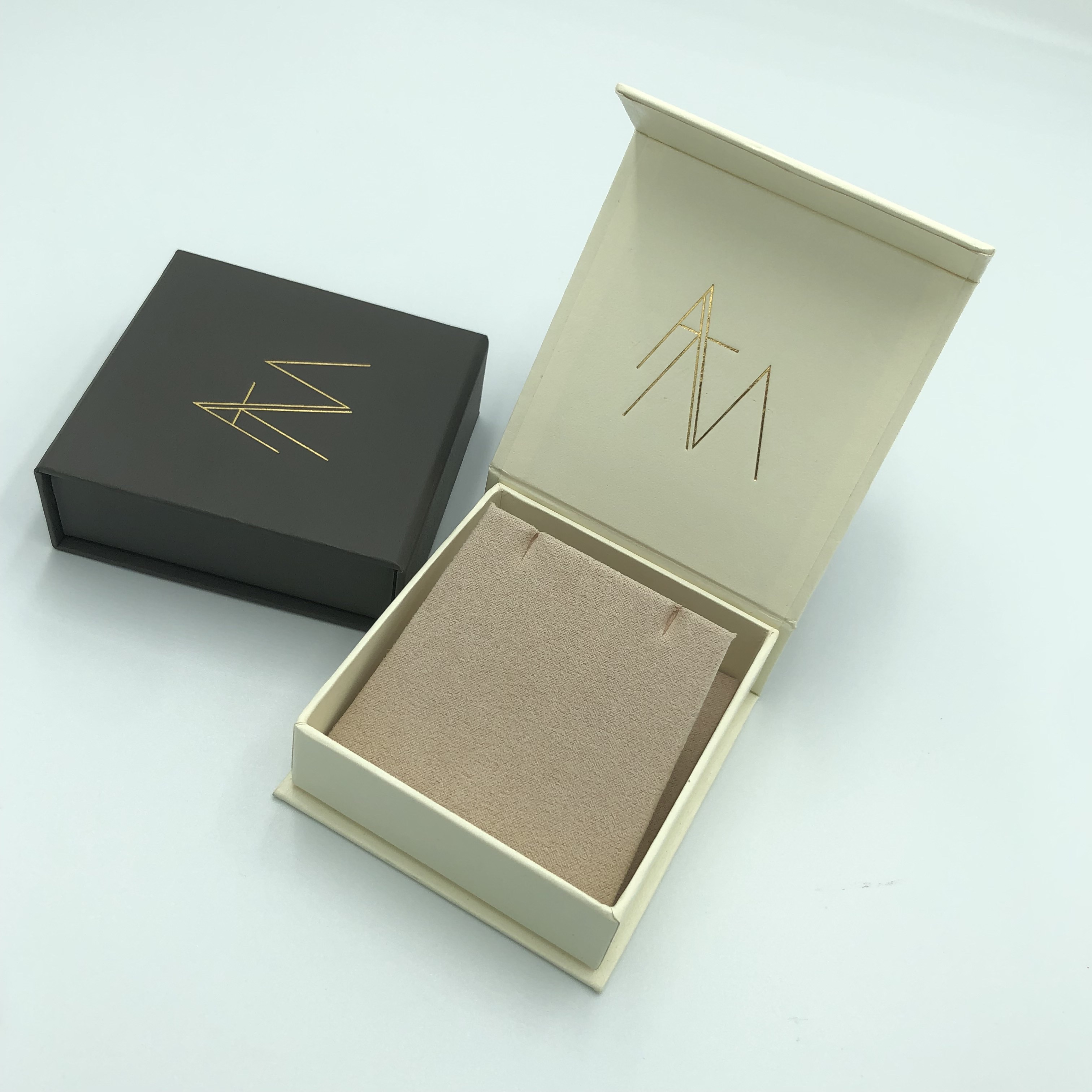 Smykker Papir Emballage Box Halskæde Box Øreringe Box Custom Farve