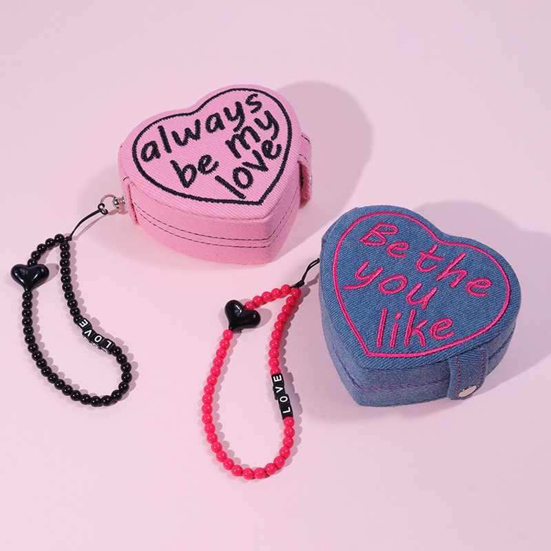 Jewelry Case Pink Blue Packaing for Ring Earrings Necklace Custom Insert Pad