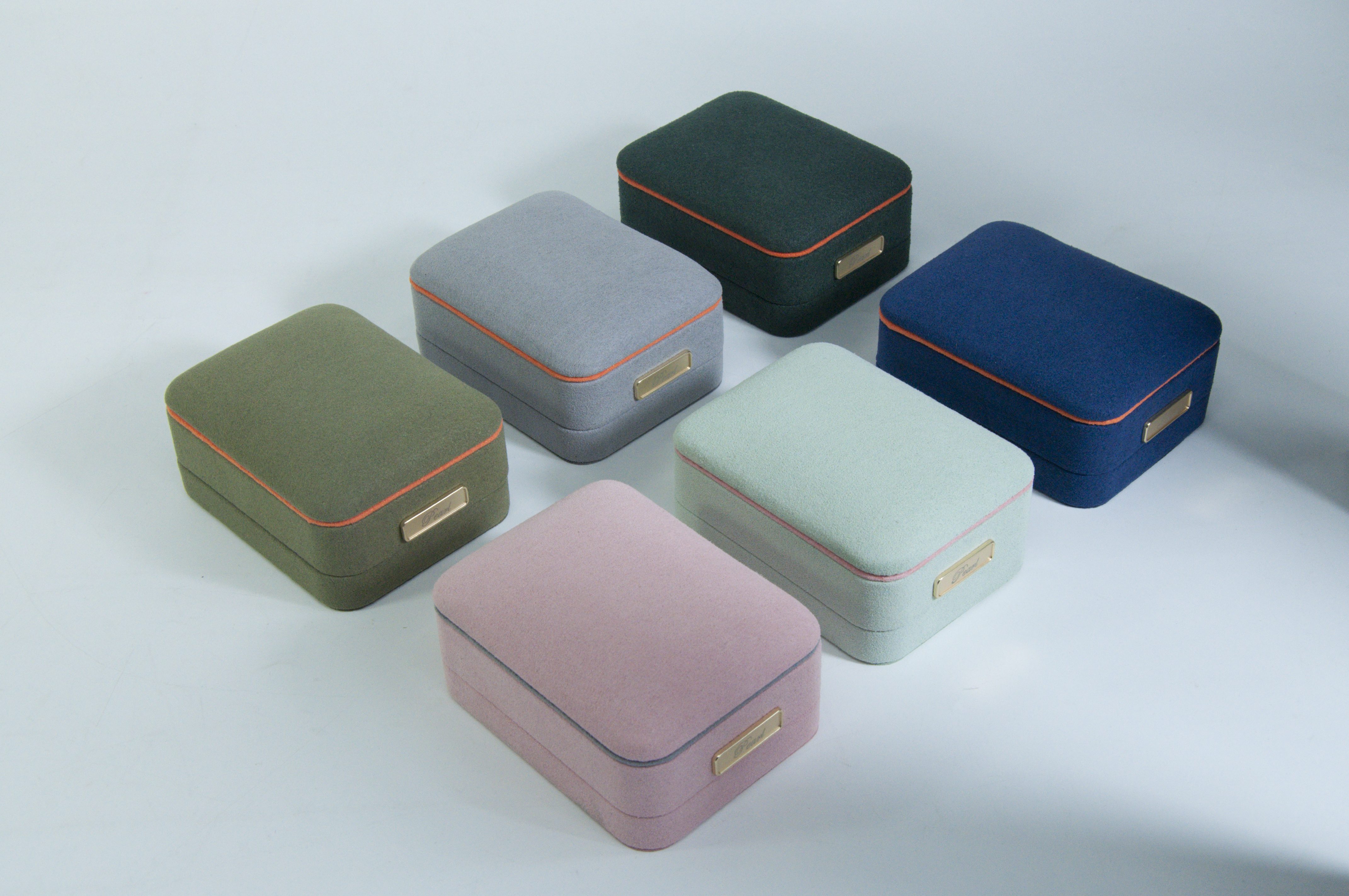 2024 Nova caixa de joias embalagem de joias de várias cores