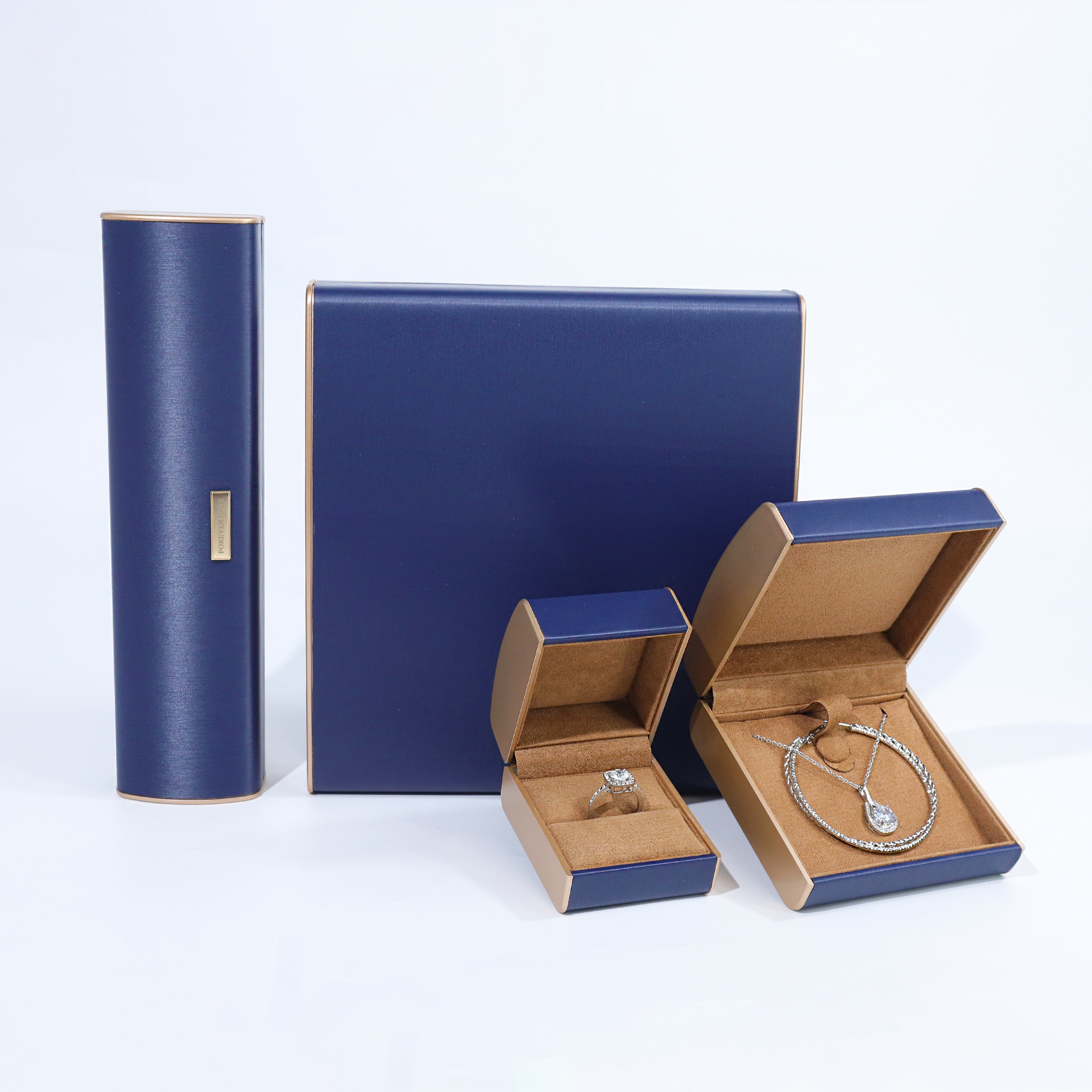 Yadao صندوق مجوهرات مصنع صندوق مجوهرات أزرق مع سوار قلادة سوار صندوق سوار حلق قلادة